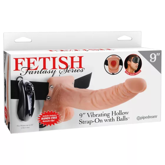Pipedream - Fetish Strap-on 9 - pripínací vibrátor (prírodný)