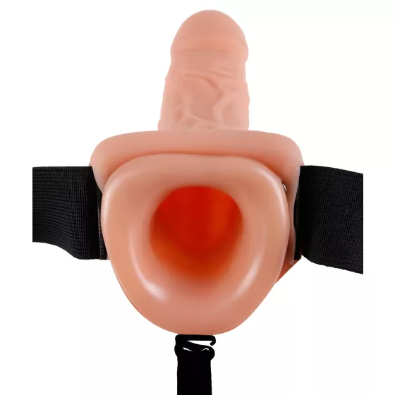 Fetish - pripínací vibrátor - realistický tvar - telová farba