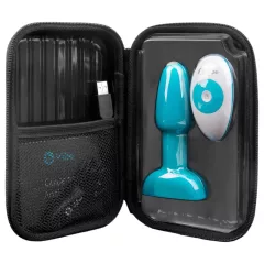   b-Vibe - análny vibrátor s rotujúcimi guľôčkami - tyrkysový
