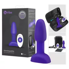   b-Vibe Rimming - rotačný anál vibrátor s perličkami (fialový)