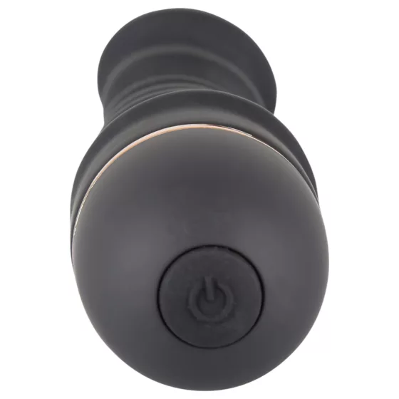 You2Toys - vibrátor pre ženy - ohybný, vrúbkovaný - čierny