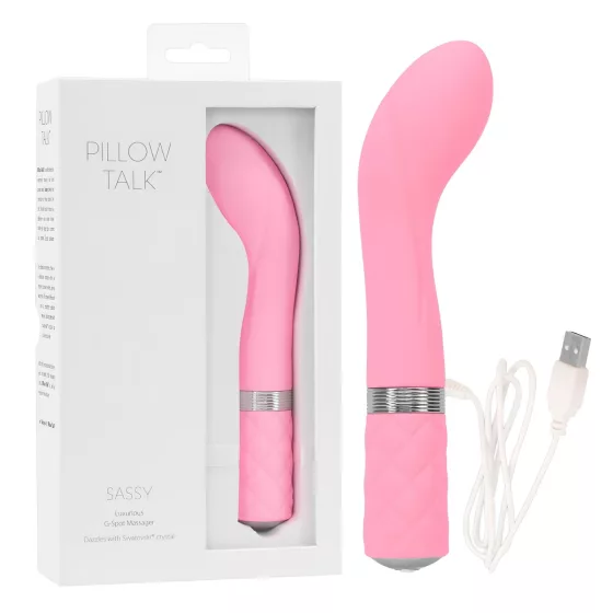 Pillow Talk Sassy - akumulátorový vibrátor na bod G (ružový)