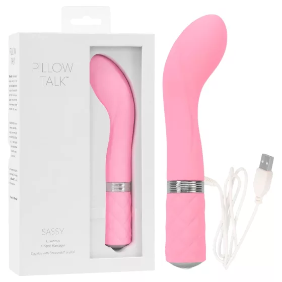 Pillow Talk Sassy - akumulátorový vibrátor na bod G (ružový)