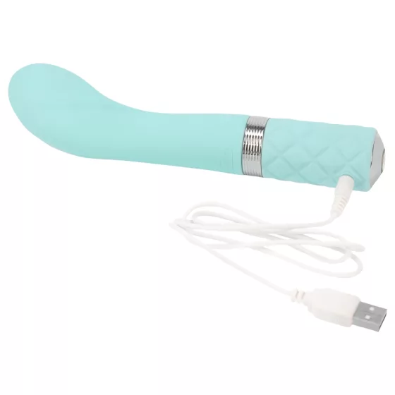 Pillow Talk Sassy - vibrátor na bod G - nabíjateľný - tyrkysový