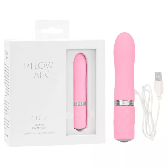 Pillow Talk Flirty - vibrátor tyčový nabíjateľný - ružový