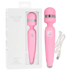   Pillow Talk Cheeky Wand - akumulátorový masážny vibrátor (ružový)