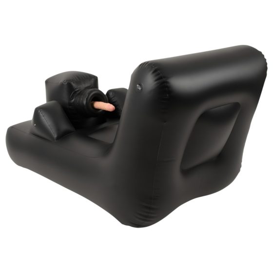 Dark Magic - batériová sex mašina s posteľou (čierna)