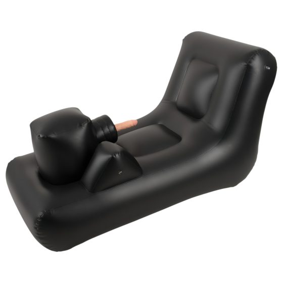 Dark Magic - batériová sex mašina s posteľou (čierna)