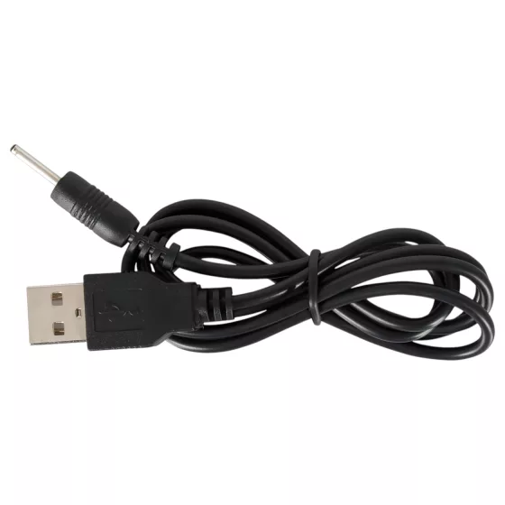 Black Velvets - vibračný análny stimulátor s 5 guľôčkami - čierny, nabíjateľný