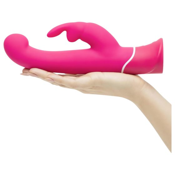 Vodotesný G-spot vibrátor Happyrabbit s klitorálnym ramenom (ružová)