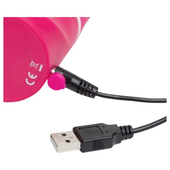 Vodotesný G-spot vibrátor Happyrabbit s klitorálnym ramenom (ružová)