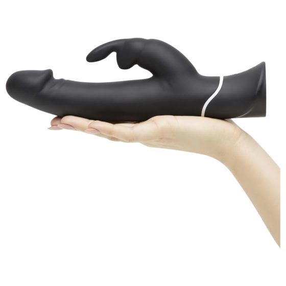 Happyrabbit Realistic - realistický vodotesný vibrátor s klitorálnym ramenom