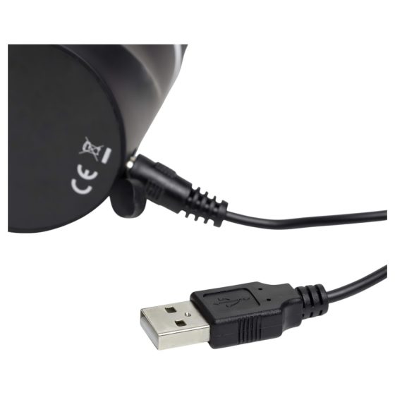 Happyrabbit Realistic - vibrátor s výbežkom na klitoris - vodotesný