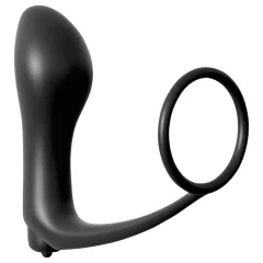   Pipedream - Analfantasy - análny prstový vibrátor s erekčným krúžkom (čierny)