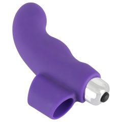   SMILE Finger - vlnitý silikónový prstový vibrátor (fialový)