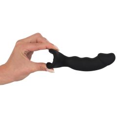   Black Velvet - nabíjací análny vibrátor v tvare penisu (čierny)