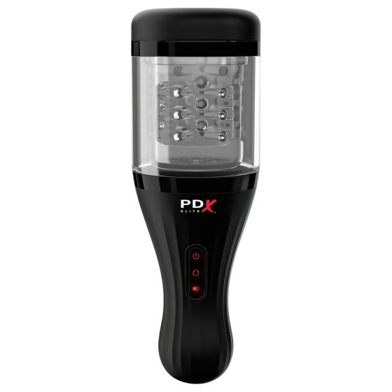 PDX Elite Rotobator - priehľadná-čierna umelá vagína