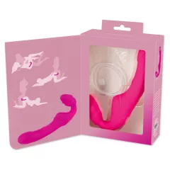   You2Toys - Double2Teaser - pripínací vibrátor bez popruhov (ružový)