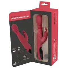   You2Toys Massager - posuvno‑rotačný, ohrievací vibrátor na bod G (červený)