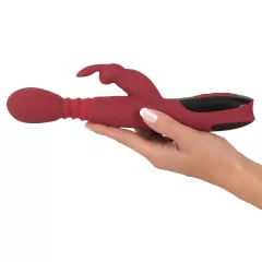   You2Toys Massager - posuvno‑rotačný, ohrievací vibrátor na bod G (červený)