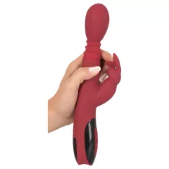   You2Toys Massager - posuvno‑rotačný, ohrievací vibrátor na bod G (červený)