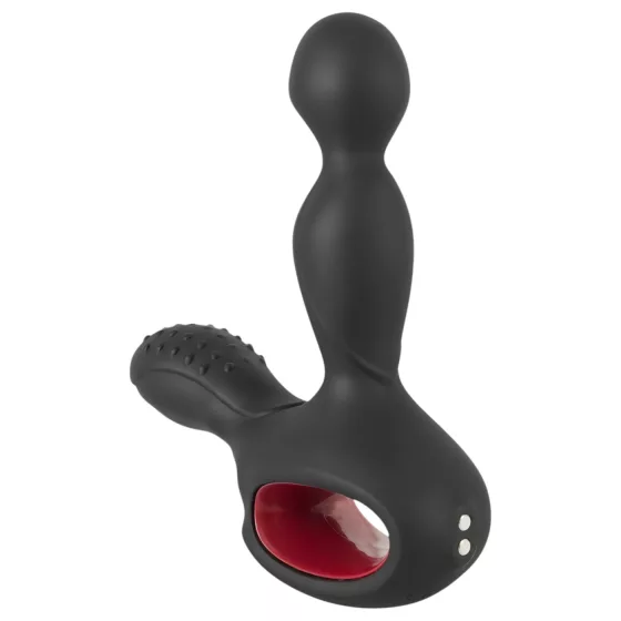 You2Toys - vibračný masážny prístroj na prostatu - rotujúci, hrejivý - čierny