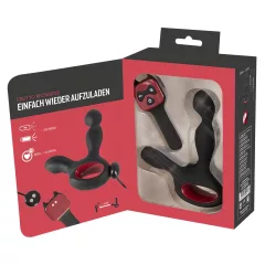   You2Toys - vibračný masážny prístroj na prostatu - rotujúci, hrejivý - čierny