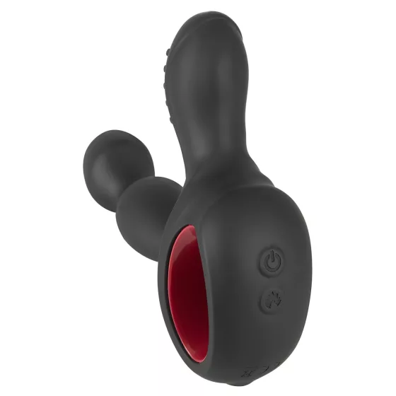 You2Toys - vibračný masážny prístroj na prostatu - rotujúci, hrejivý - čierny