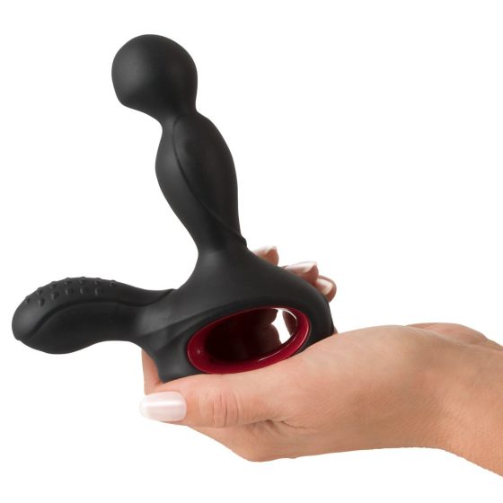 You2Toys - Massager - nabíjací, rotačný vibrátor s ohrievacou funkciou na diaľkové ovládanie (čierny)