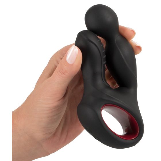 You2Toys - Massager - nabíjací, rotačný vibrátor s ohrievacou funkciou na diaľkové ovládanie (čierny)