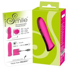   SMILE Power Bullett - nabíjací extra silný tyčový minivibrátor (ružový)