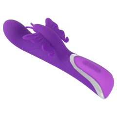   SMILE Rotating Turbo - nabíjací vibrátor s rotačnou hlavicou a stimulátorom klitorisu (fialový)