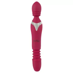 Javida Thrusting - 3v1 masážny vibrátor (červený)