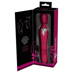 Javida Thrusting - 3v1 masážny vibrátor (červený)