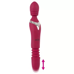 Javida Thrusting - 3v1 masážny vibrátor (červený)