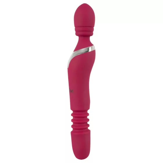 Javida Thrusting - 3v1 masážny vibrátor (červený)