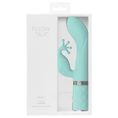   / Pillow Talk Kinky - akumulátorový, 2-motorový vibrátor na bod G (tyrkysový)