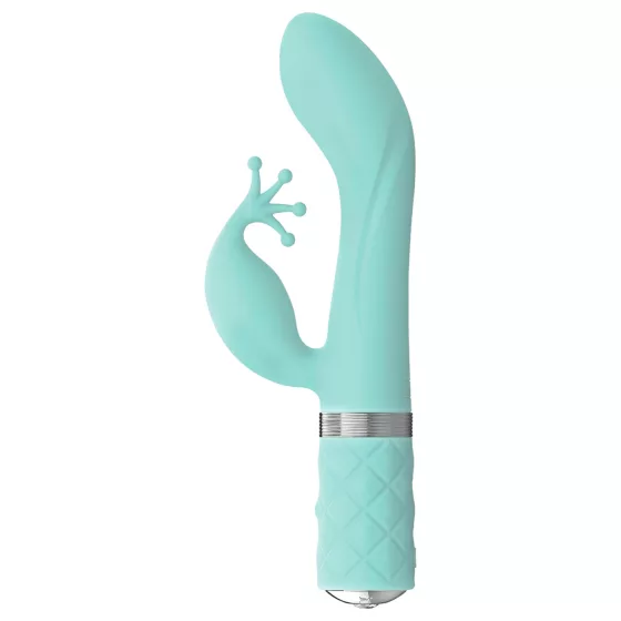 / Pillow Talk Kinky - akumulátorový, 2-motorový vibrátor na bod G (tyrkysový)