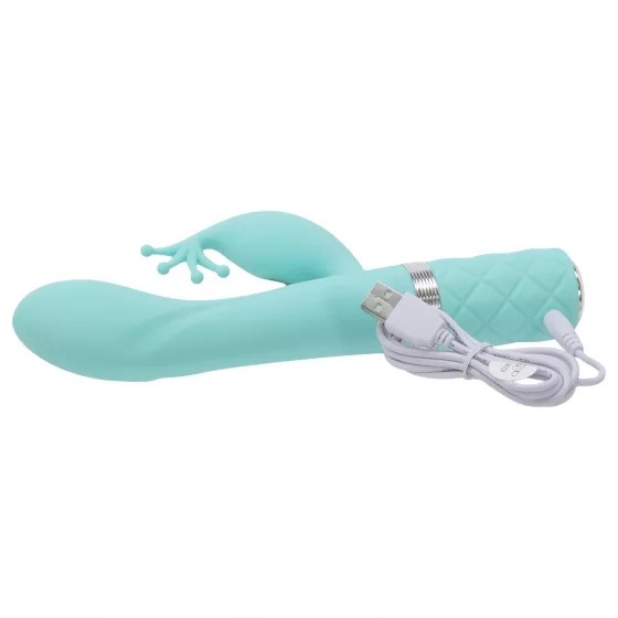/ Pillow Talk Kinky - akumulátorový, 2-motorový vibrátor na bod G (tyrkysový)