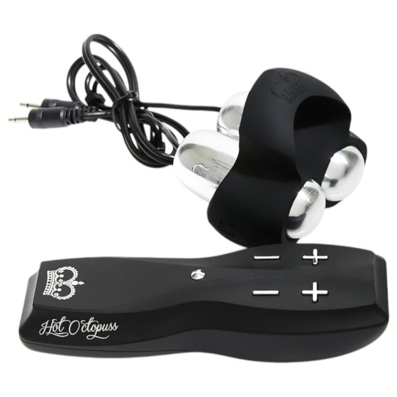 HOT Octopuss JETT - vibračný stimulátor penisu - 2 motory - čierny