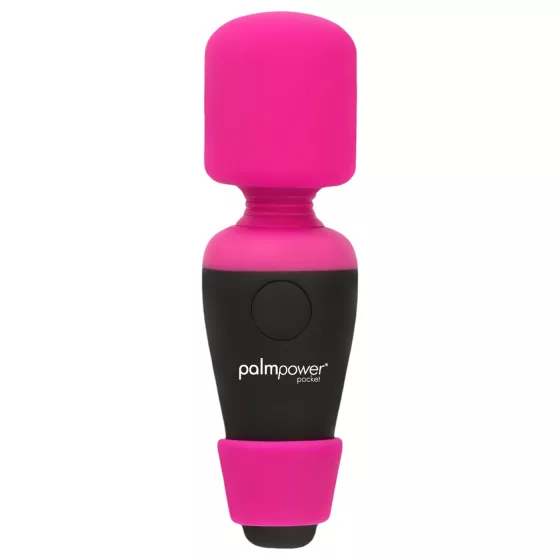PalmPower - mini masážny vibrátor - ružovo-čierny