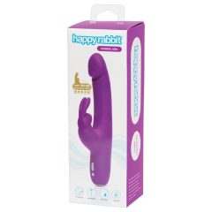   Happyrabbit Realistic Slim - nabíjací vibrátor s ramenom na klitoris (fialový)