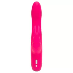   Happyrabbit Curve Slim - vibrátor s výbežkom na klitoris - vodeodolný - ružový