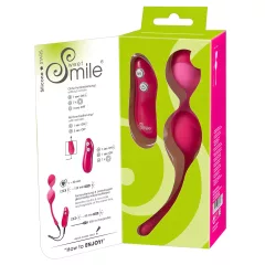   SMILE - vibračné vajíčko s diaľkovým ovládaním - 82g - ružové
