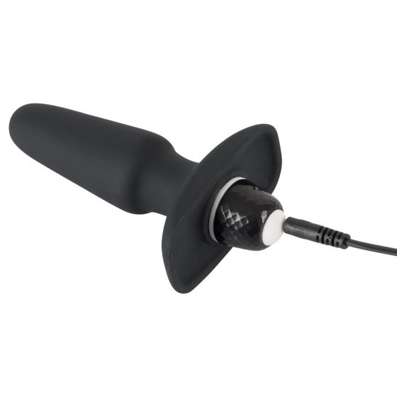 SMILE Butt Plug – nabíjací silikónový análny vibrátor (čierny)