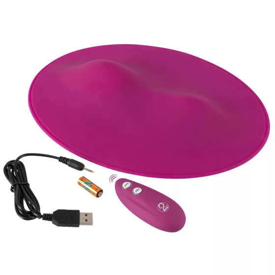 VibePad - vankúšový vibrátor s 2 motormi - fialový - diaľkové ovládanie