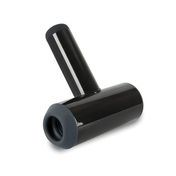 Rebel - pánsky masturbátor - pohyblivý vibrátor - čierny, akumulátorový