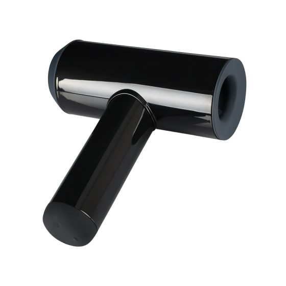 Rebel - pánsky masturbátor - pohyblivý vibrátor - čierny, akumulátorový