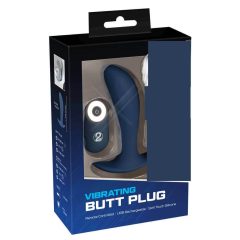   You2Toys Plug - nabíjací análny vibrátor na diaľkové ovládanie (modrý)