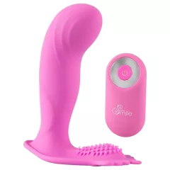   SMILE - pripínací vibrátor na G bod - nabíjateľný, ovládač - ružový